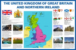 Стенд с картой Великобритании